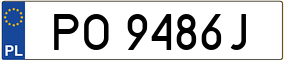 Truck License Plate